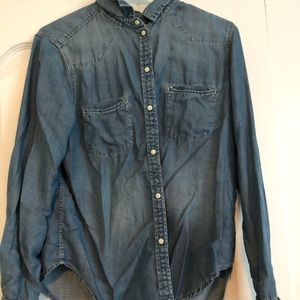 American Eagle denim button up
